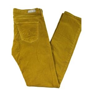 AG Adriano Goldschmied Women's 28 Steve Slim Straight Corduroy Pant Mustard‎